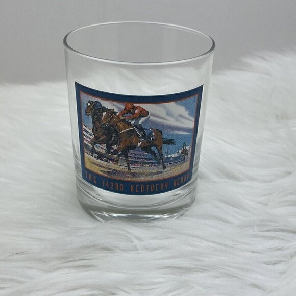 2016 Kentucky Derby Official 142nd Running Drinking Glass Horse Race Nyquist - Picture 1 of 9